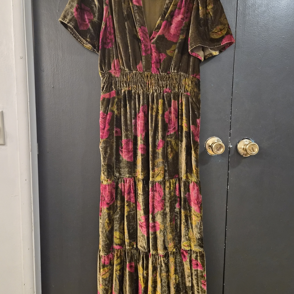 EUC Anthropologie Velvet Somerset Maxi - Picture 3 of 4